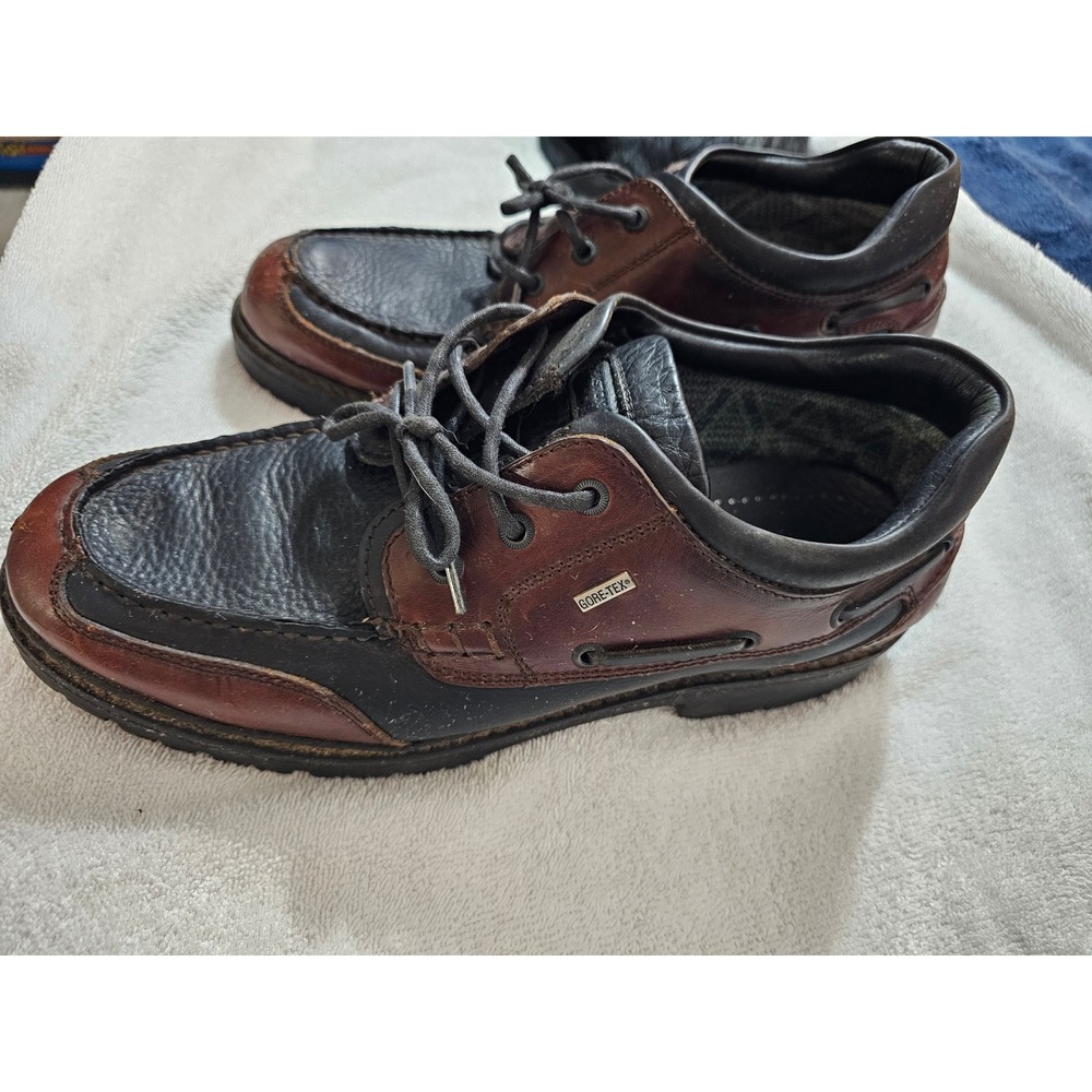 Johnston & Murphy Passport Gore-Tex Leather Shoes Mens 13 M Brown Black 20-371